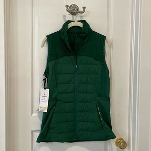 NWT Lululemon Athletica Down For It All Vest in Evergreen Size 10